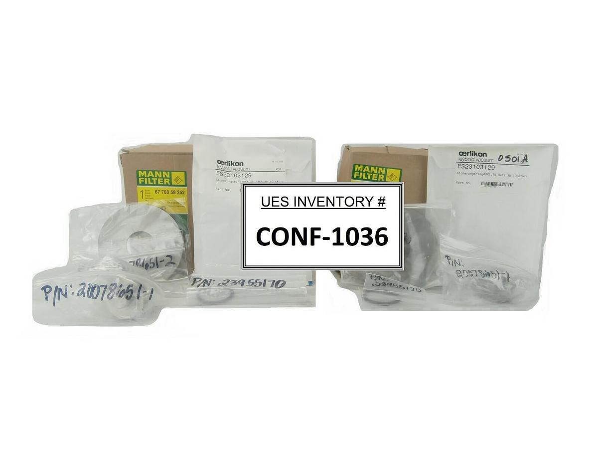 Oerlikon Leybold 13750 Exhaust Silencer Kit Reseller Lot of 2 New Surplus