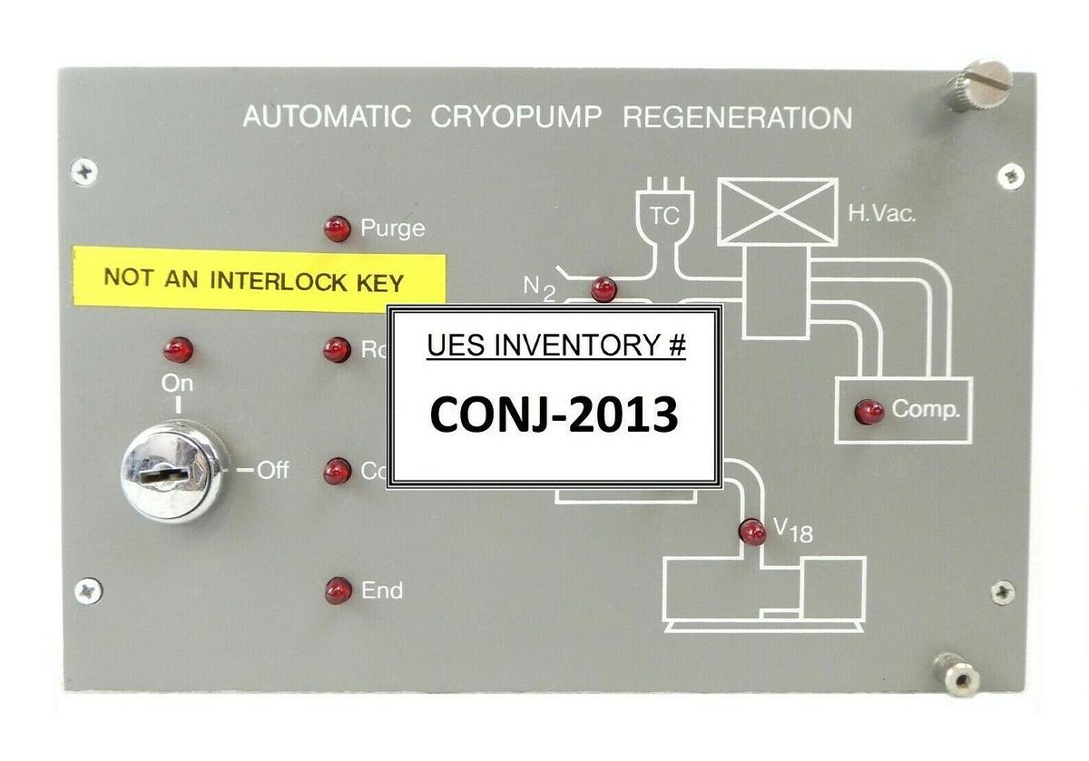 Used Varian 106564001 Automatic Cryopump Regeneration Controller Rev. B No Key Spare
