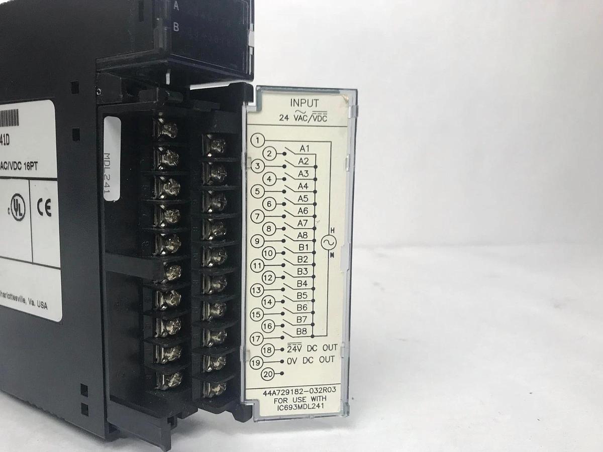Used GE Fanuc IC693MDL241D PLC Input Module 24VAC/VDC 16PT Reseller Lot of 33 Used