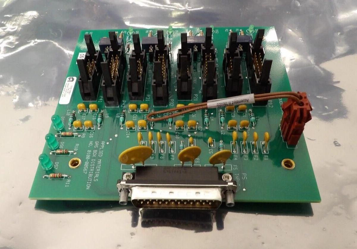 Used AMAT Applied Materials 0100-00567 Gas Box Distribution PCB Lot of 2 Working