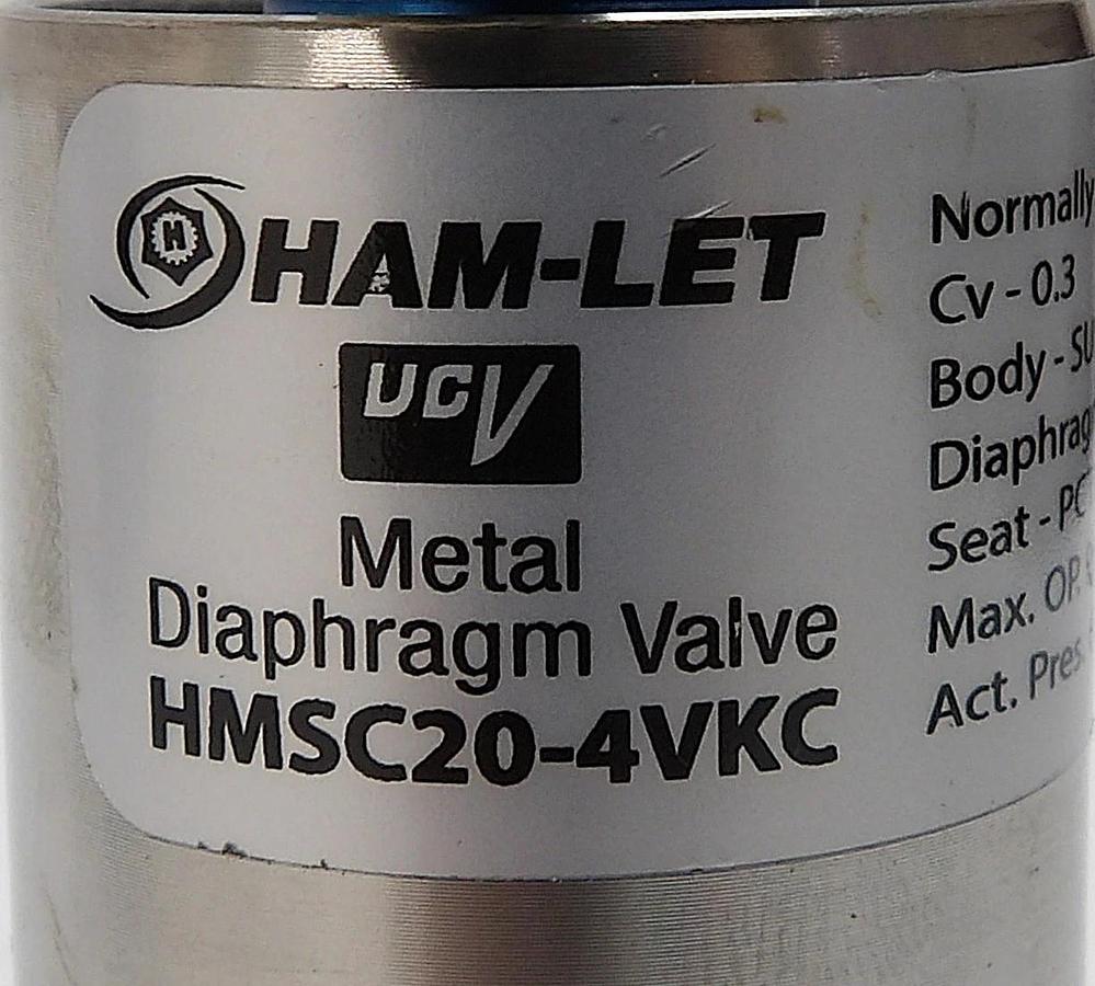 Used Ham-Let HMSC20-4VKC Hybrid Diaphragm Valve Reseller Lot of 10 Working