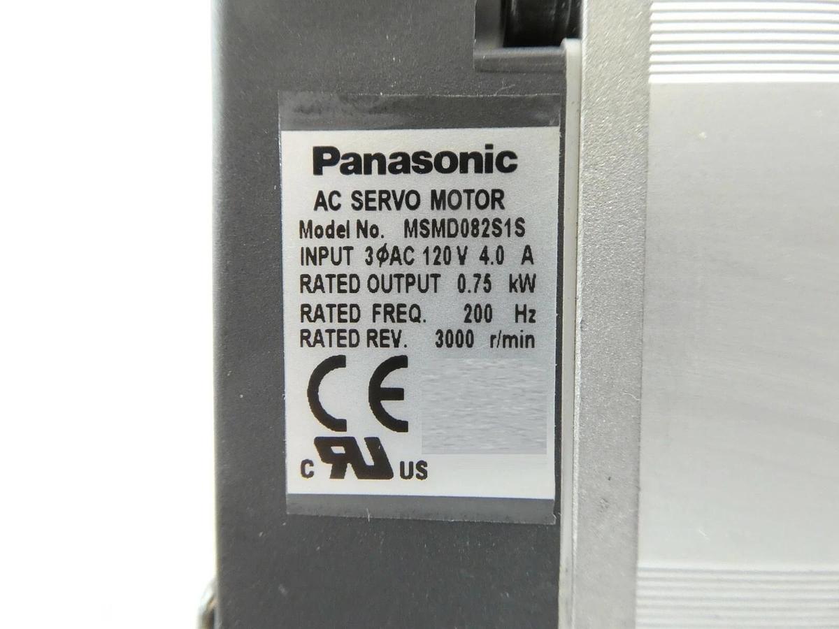 Used Panasonic MSMD082S1S AC Servo Motor Nidec-Shimpo Gear Reducer VRSF-4C-750 Spare