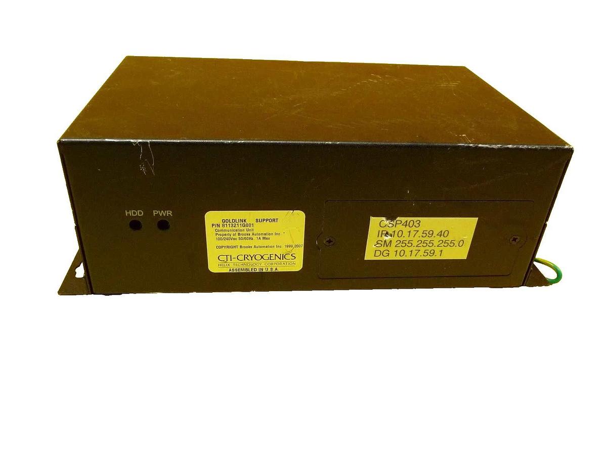 Used CTI-Cryogenics 8113211G001 Goldlink Support Communication Unit with USB Working