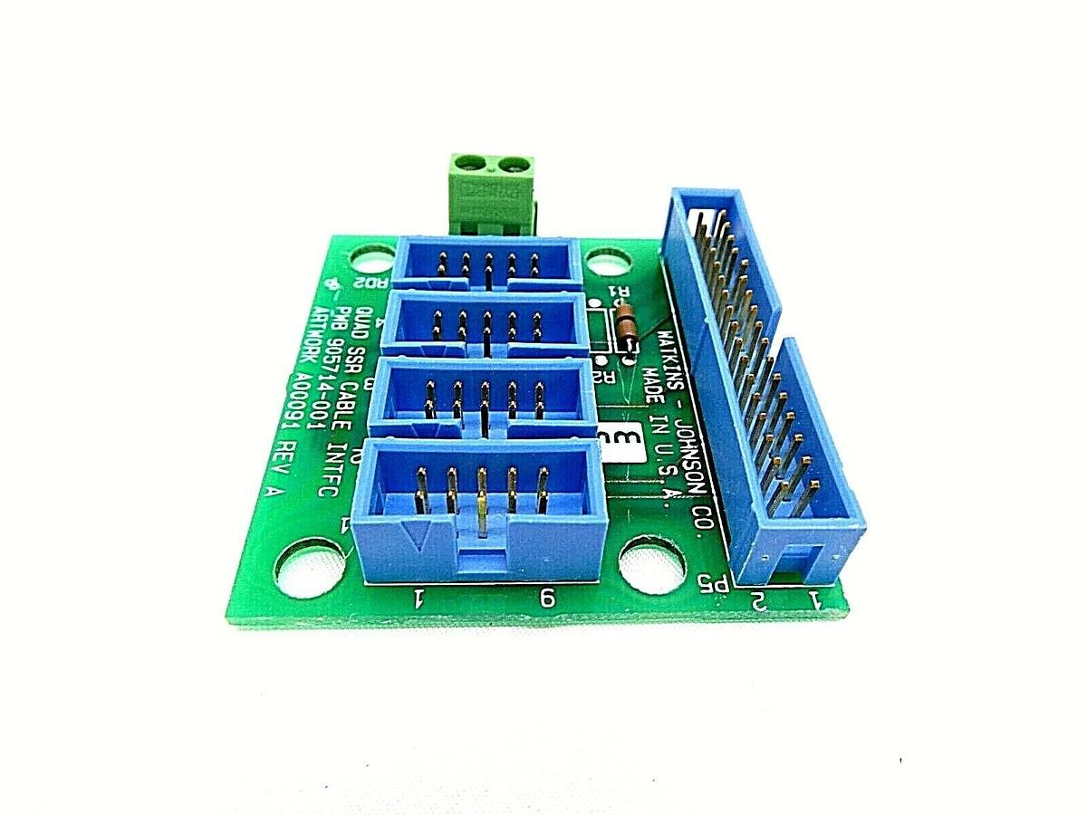 Used Watkins-Johnson 905714-001 Quad SSR Cable Interface Board PCB CCA-001 Lot of 30