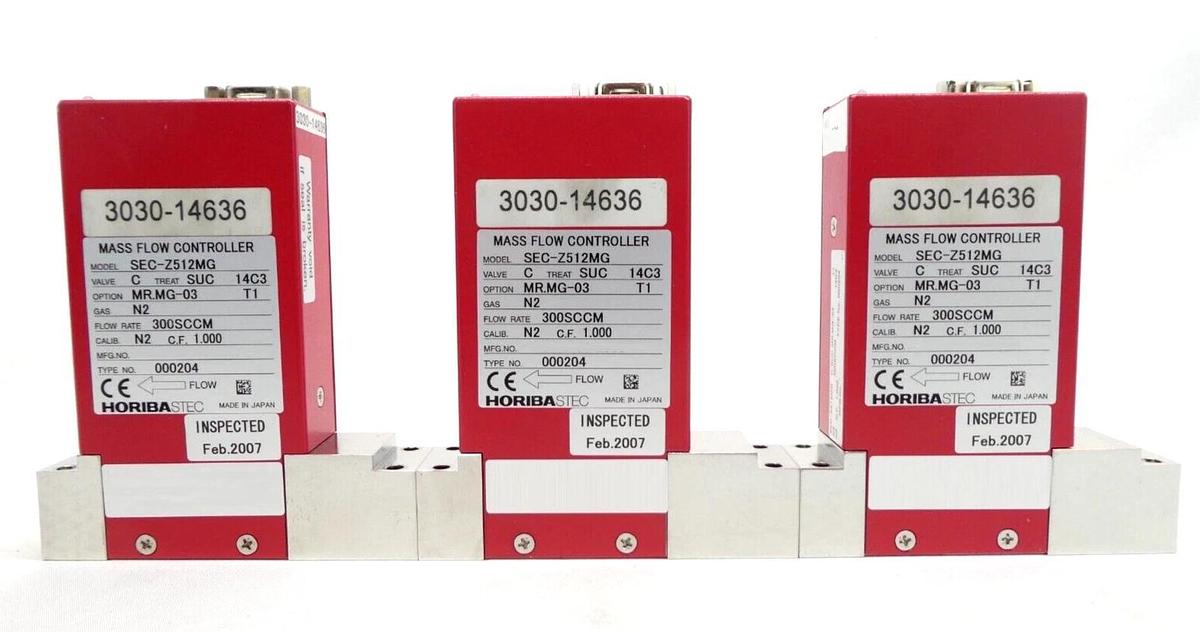 Used Horiba STEC Z500 Mass Flow Controller MFC SEC-Z512MGX SEC-Z522MGN Lot of 7 Spare