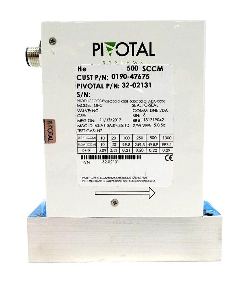 Used Pivotal Systems GFC Mass Flow Controller MFC 32-02154 32-02131 Lot of 10 Working
