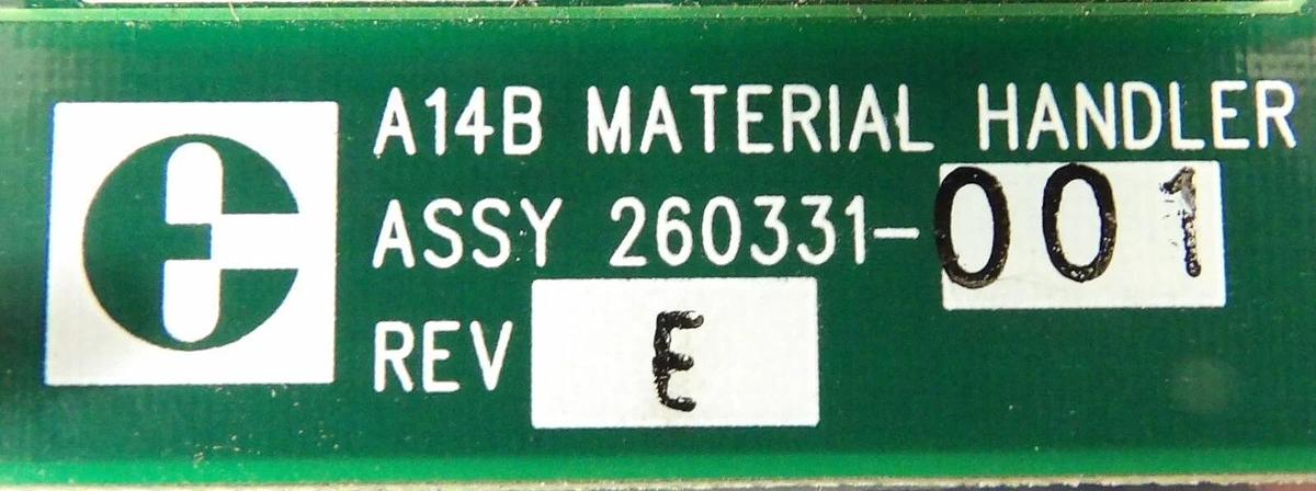 Used Electroglas 260331-001 Prober A14B Material Handler PCB Assembly Working