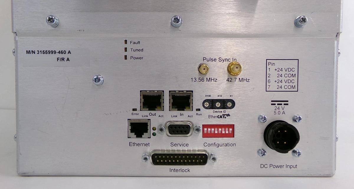 Used AE Advanced Energy 3155999-460 RF Match 13.56 MHz Untested Surplus