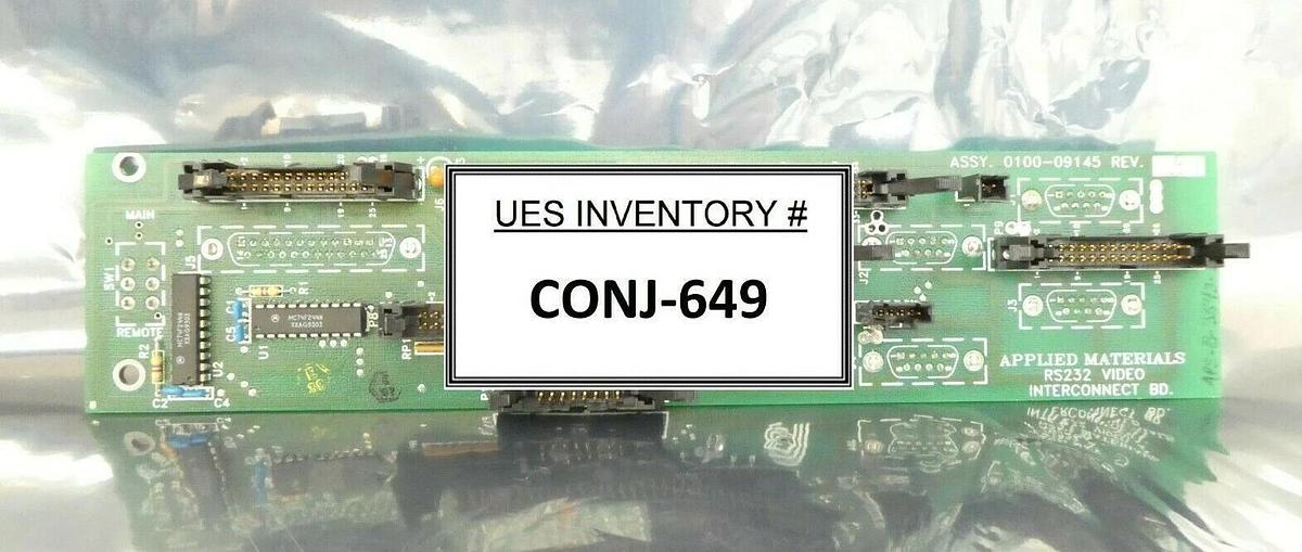 Used AMAT Applied Materials 0100-09145 RS232 Video Interconnect PCB