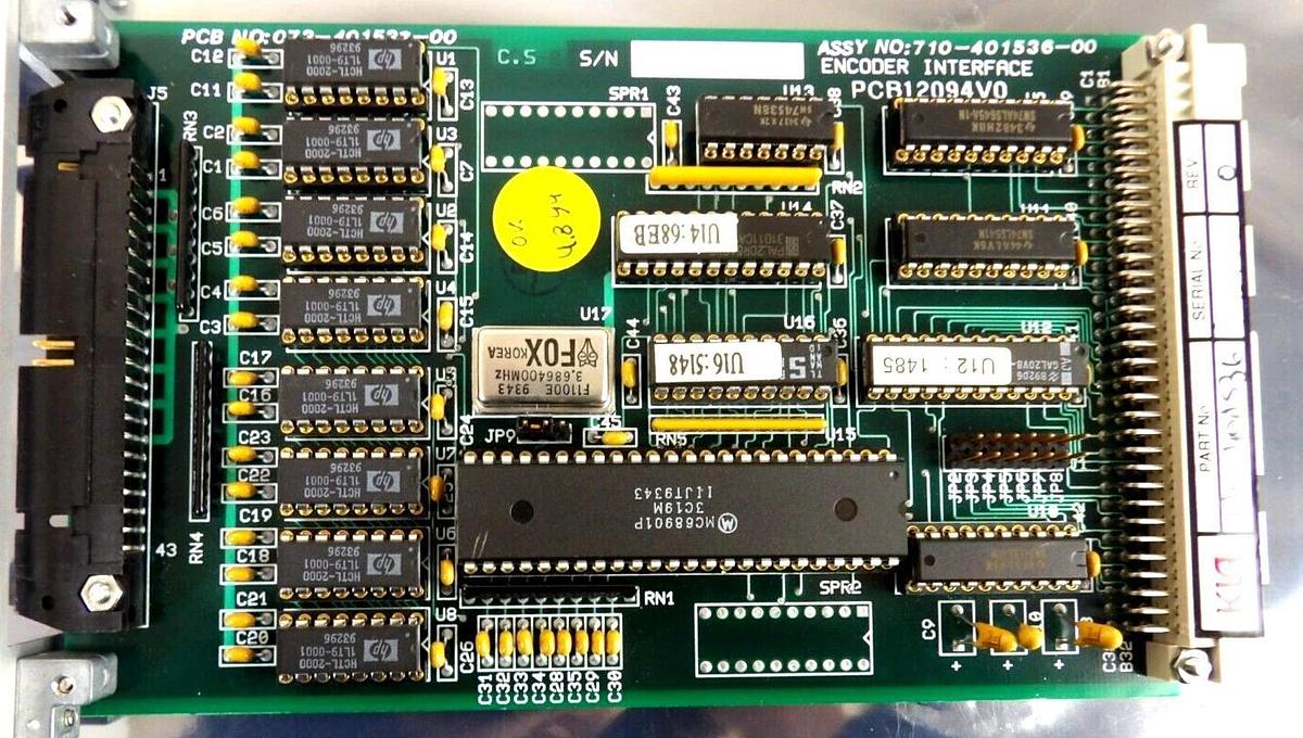 Used KLA-Tencor 710-401536-00 Encoder Interface PCB Card 073-401537-00 Working Spare