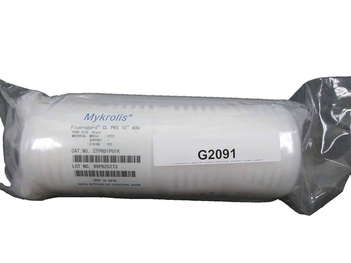 Mykrolis CTPR01P01K Fluorogard CL PRS 10" 40µm Filter New Surplus