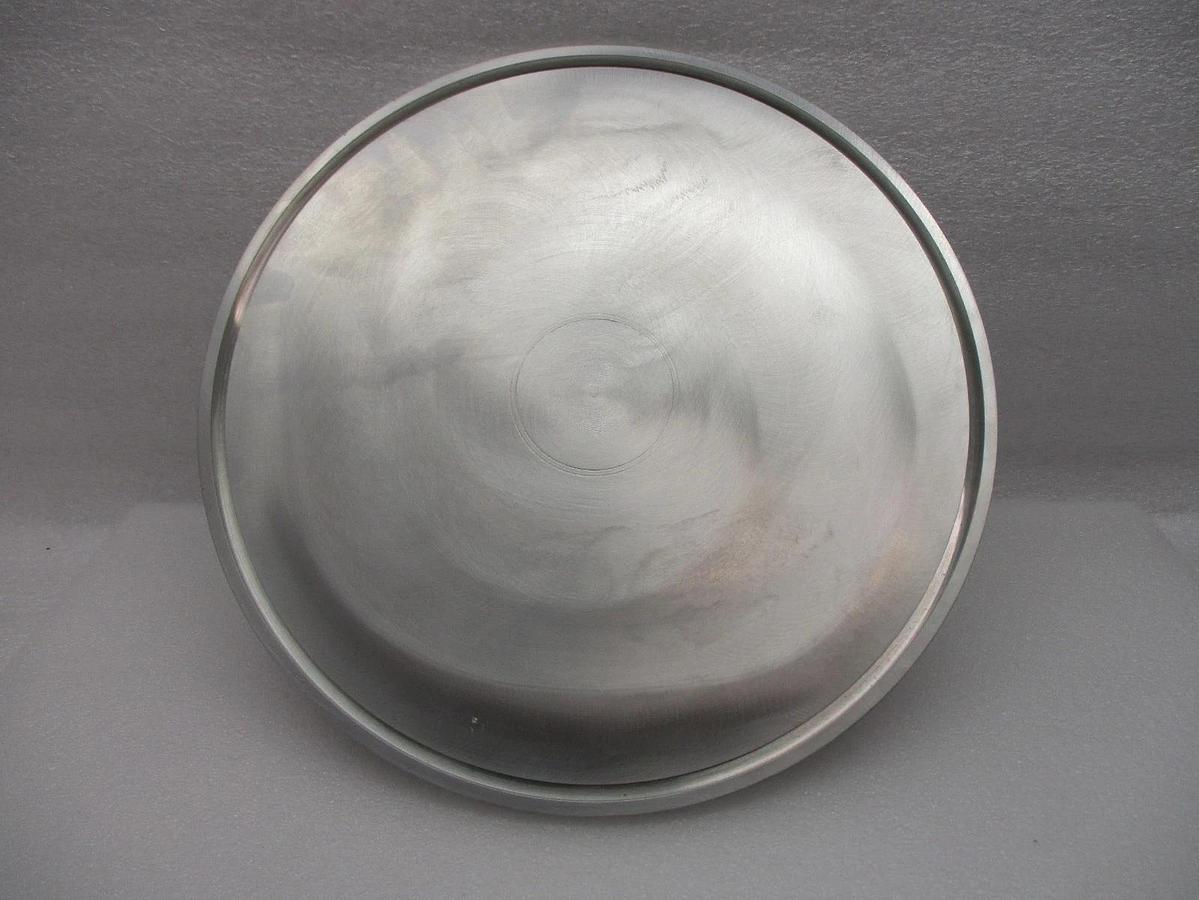 Used TEL Tokyo Electron Bell Jar Blank Off Plate 11.94" MRC Stainless Steel Working