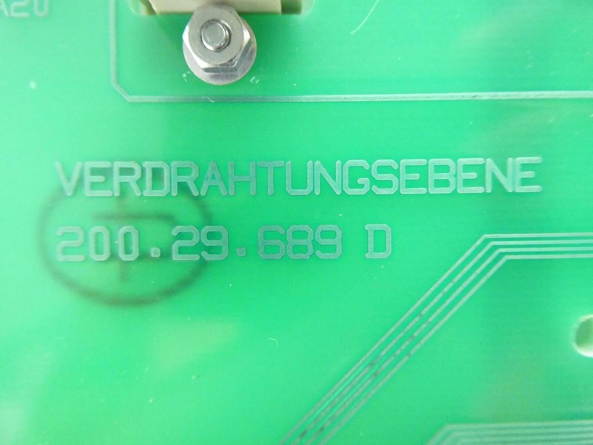 Used Leybold Vacuum 200.29.689 Back Plane PCB ERNI 044.772 ULTRATEST UL 500 Working