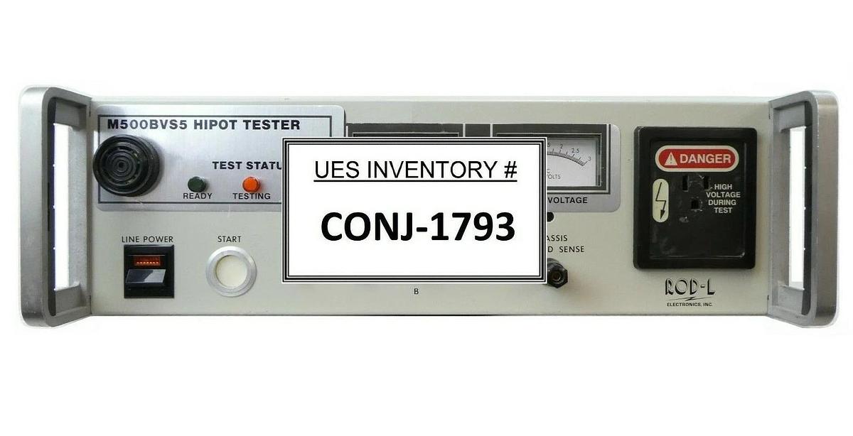 Used Rod-L Electronics M500BVS5 2.8-100 AC Hipot Tester Working Surplus