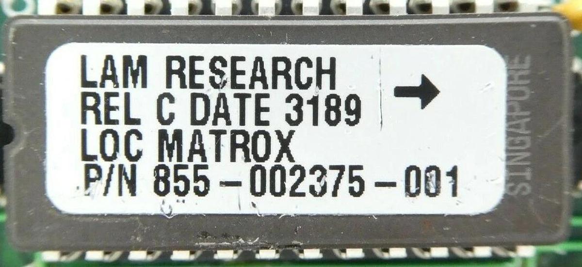 Used Matrox 136-C06-3 PCB Card STD-2480 Lam Research 855-002375-001 Working Surplus