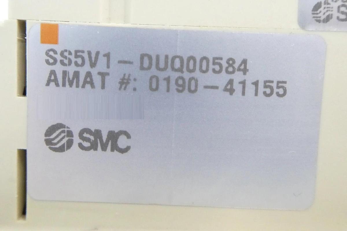 Used SMC SS5V1-DUQ00578 SS5V1-DUQ00581 15-Port Pneumatic Manifold Lot of 4 Working