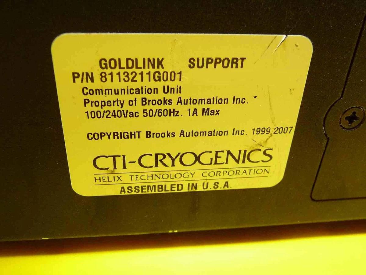 Used CTI-Cryogenics 8113211G001 Goldlink Support Communication Unit with USB Working