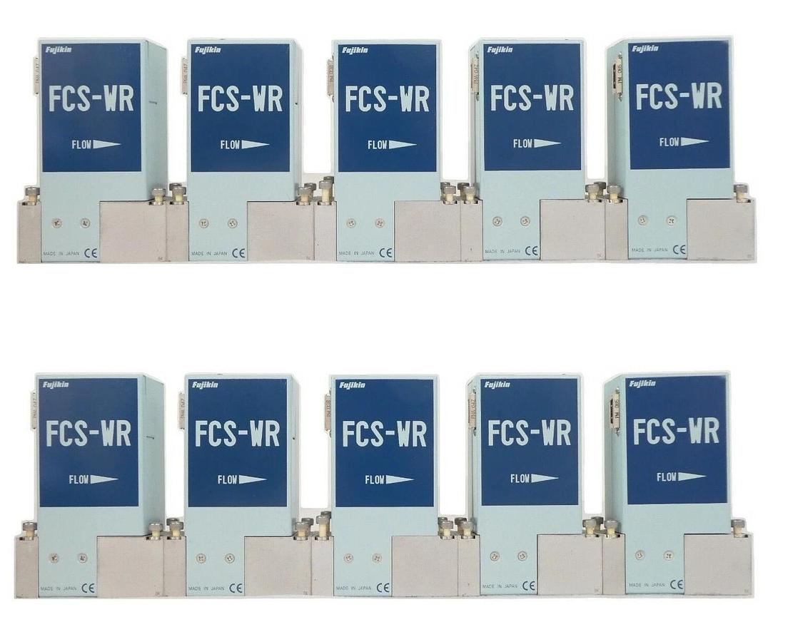 Used Fujikin FCS-WR Various Flow Control System MFC Reseller Lot of 10 TEL Working