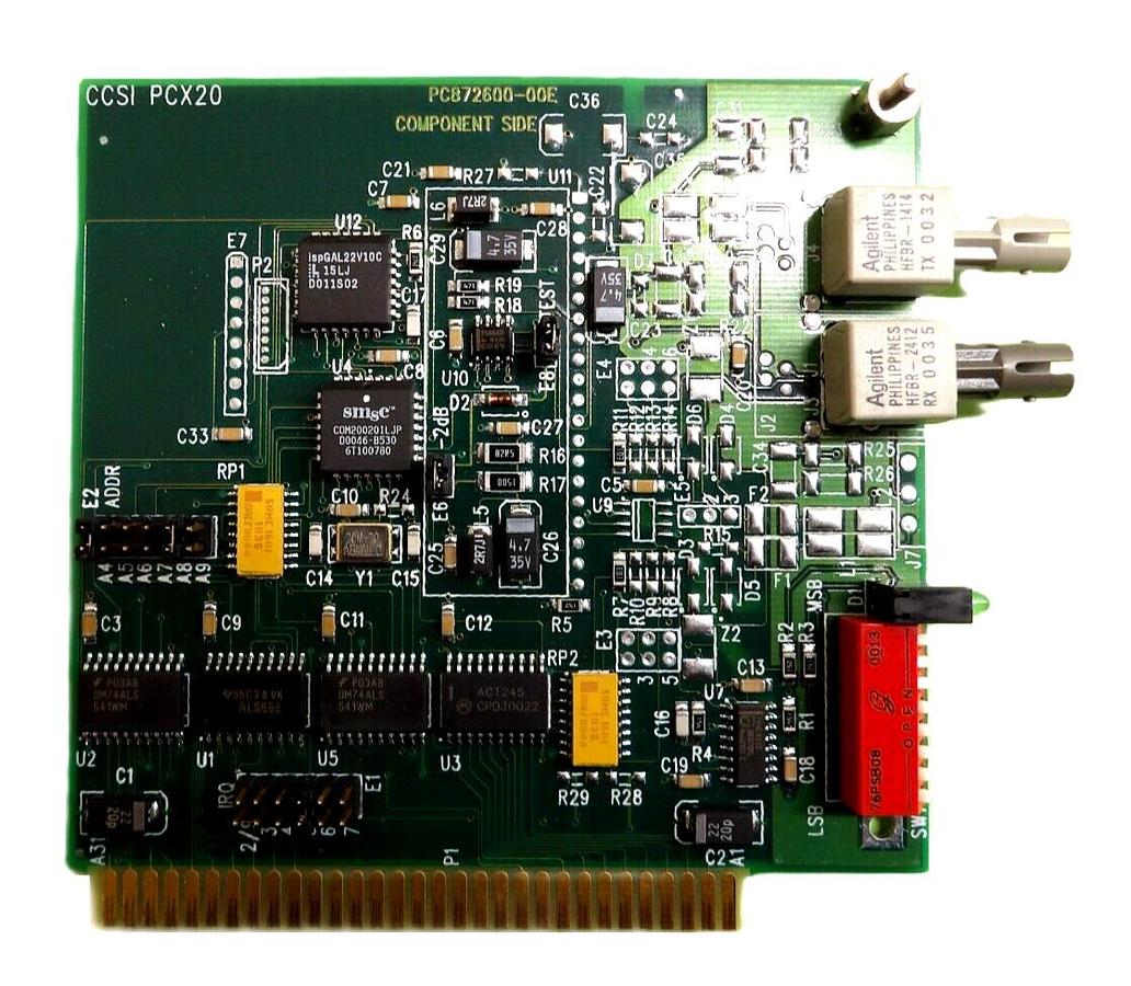 Used Contemporary Controls CCSI PCX20 ISA PCB Card PCX20-FOG-ST Working Surplus