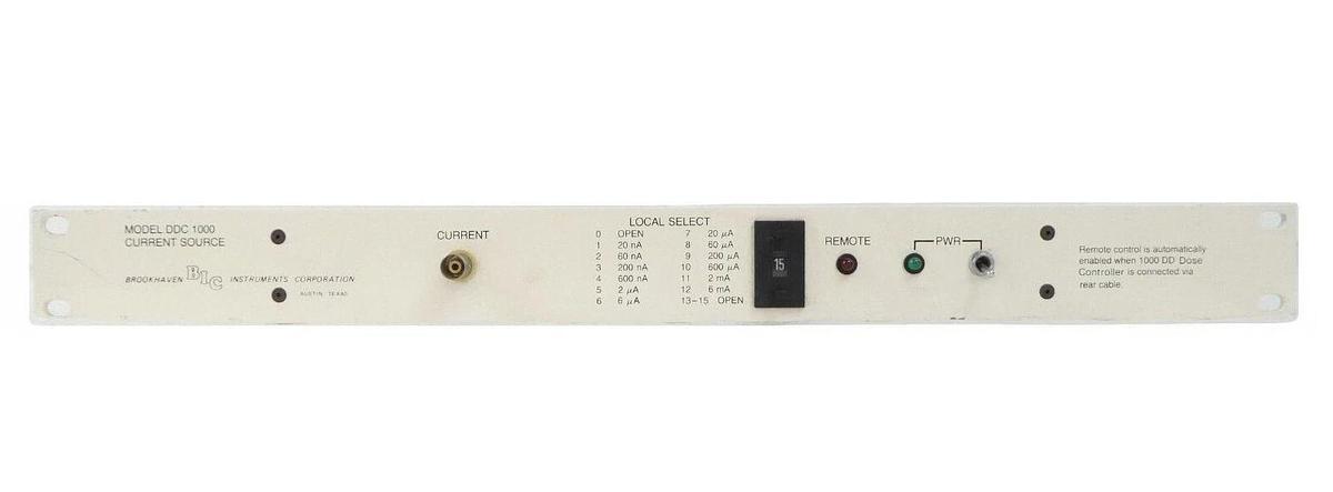 Used Brookhaven Instruments DDC 1000 Current Source Remote Panel Varian VSEA Working