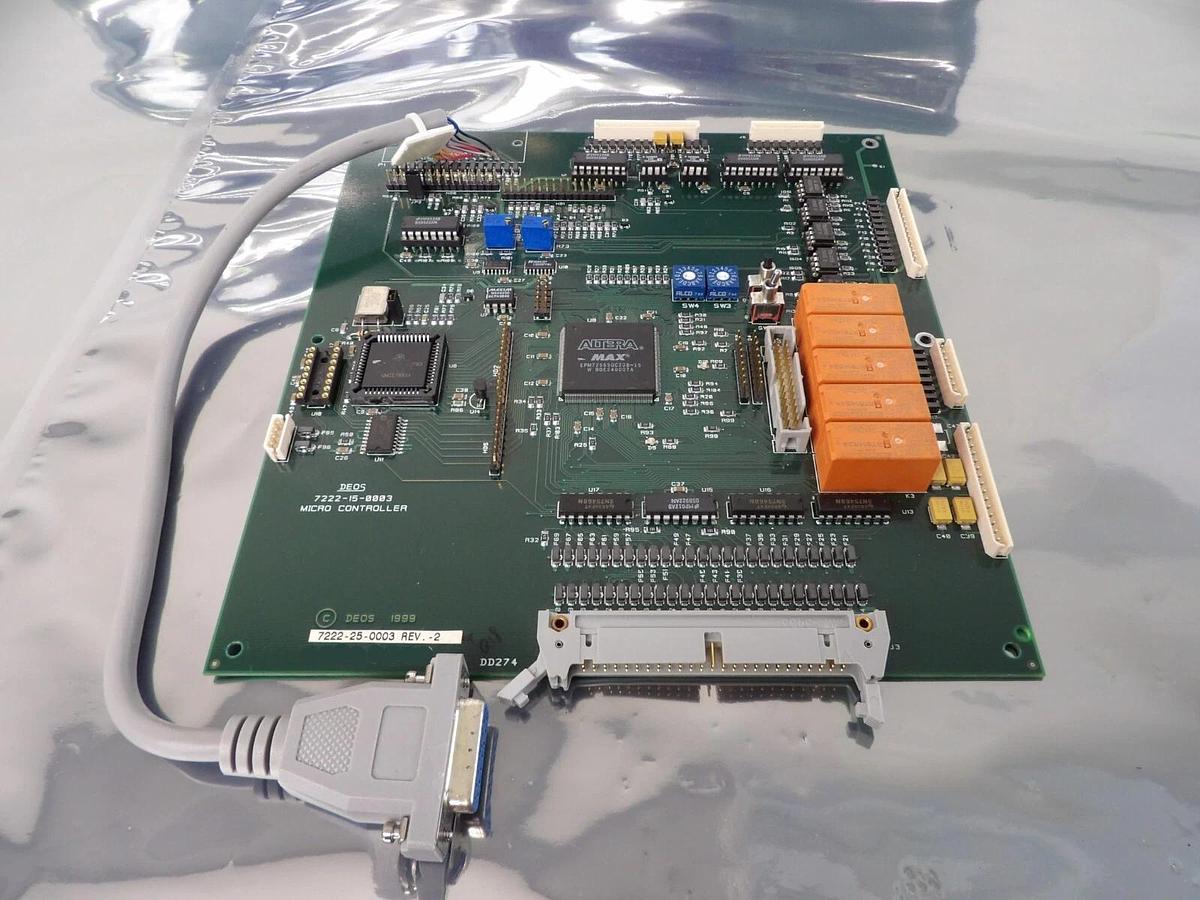 Used Deos 7222-15-0003 Micro Controller PCB 7222-25-0003 GEM-Q400 Working Surplus