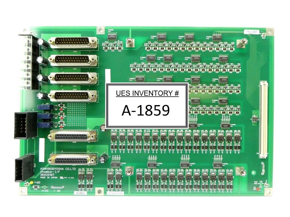 Used Asahi Kogyosha 36020167 Chamber I/F Board PCB NSR System Working Spare