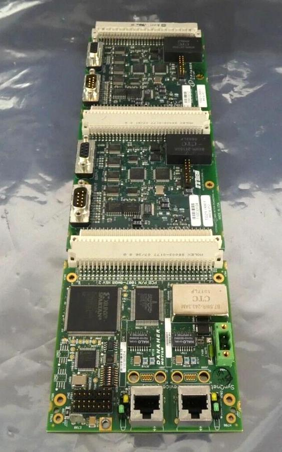 Used Danaher Motion SynQnet Interface Device PCB T019-0001 SQIO-ADC4DAC4 Working