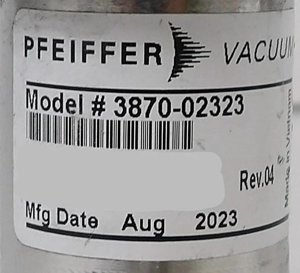 Used Pfeiffer Vacuum 3870-02323 Pneumatic Angle Valve Reseller Lot of 2 Working
