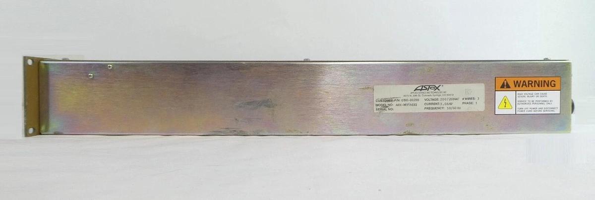 Used ASTeX Applied Science ARX-X491A(H) Microwave Control Module 0190-00398 Working