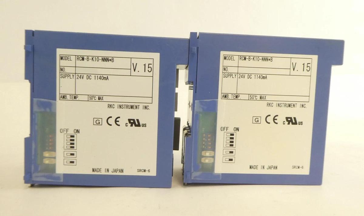 Used RKC Instrument RCM-B-K10-NNN*B Temperature Controller Reseller Lot of 6 Working
