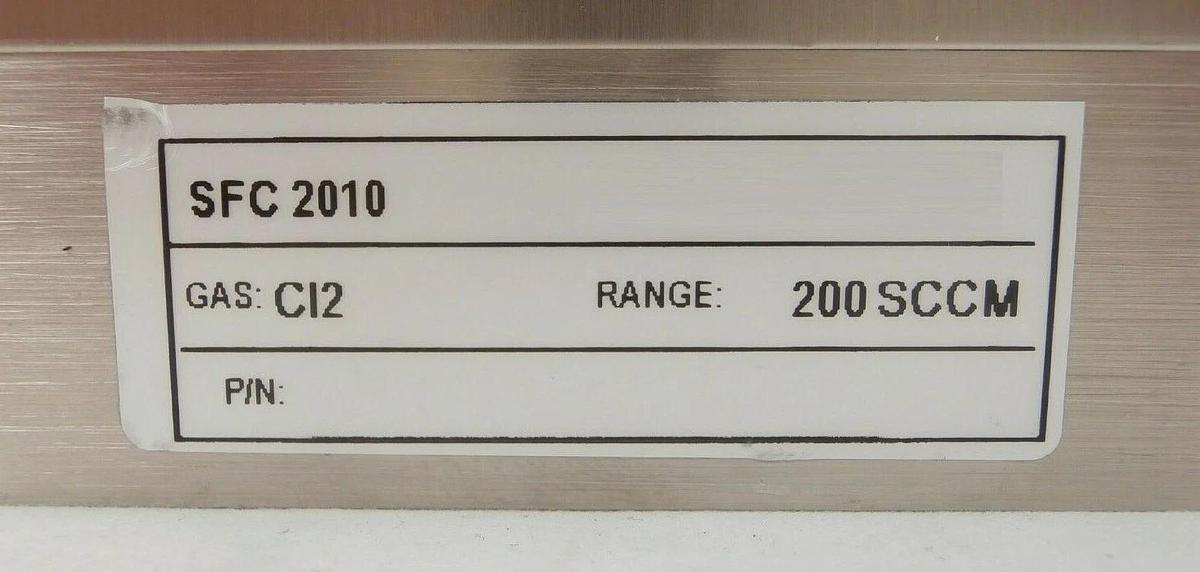 Used Perkin-Elmer SFC 2010 Mass Flow Controller MFC DNA 200 SCCM Cl2 Working Spare