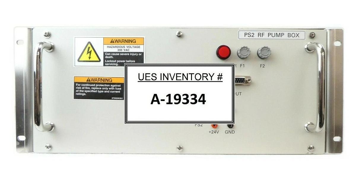 Used TEL Tokyo Electron PS2 RF Pump Box 3D81-000063-V5 2L81-050053-V1 3D81-000097-V1