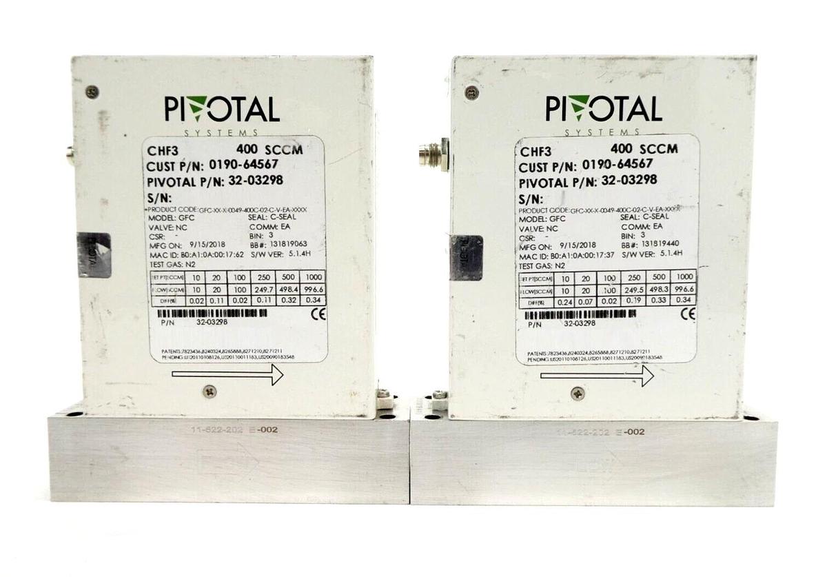 Used Pivotal Systems GFC Mass Flow Controller MFC 32-03298 32-03351 Lot of 12 Working