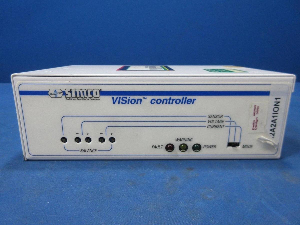 Used Simco 4009180 Vision Controller Ionizer Richmond 30” & 12” Emitters Used Working
