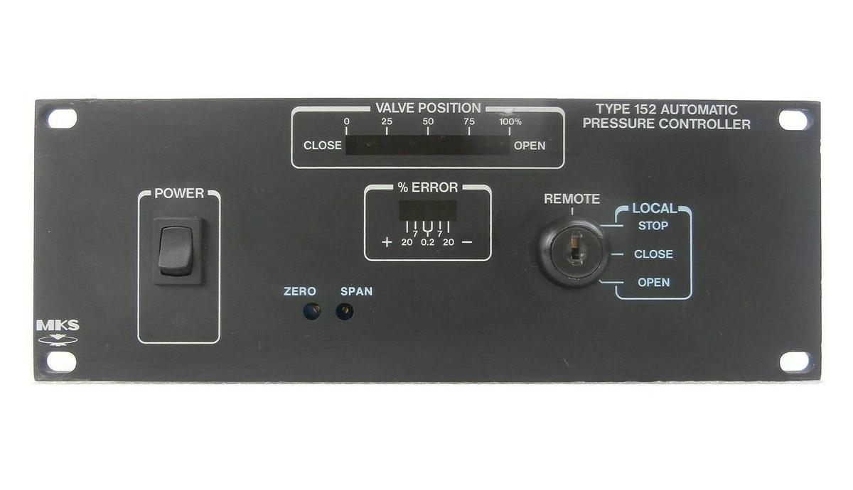 Used MKS Instruments 152E-P0 Automatic Pressure Controller Type 152 Untested As-Is