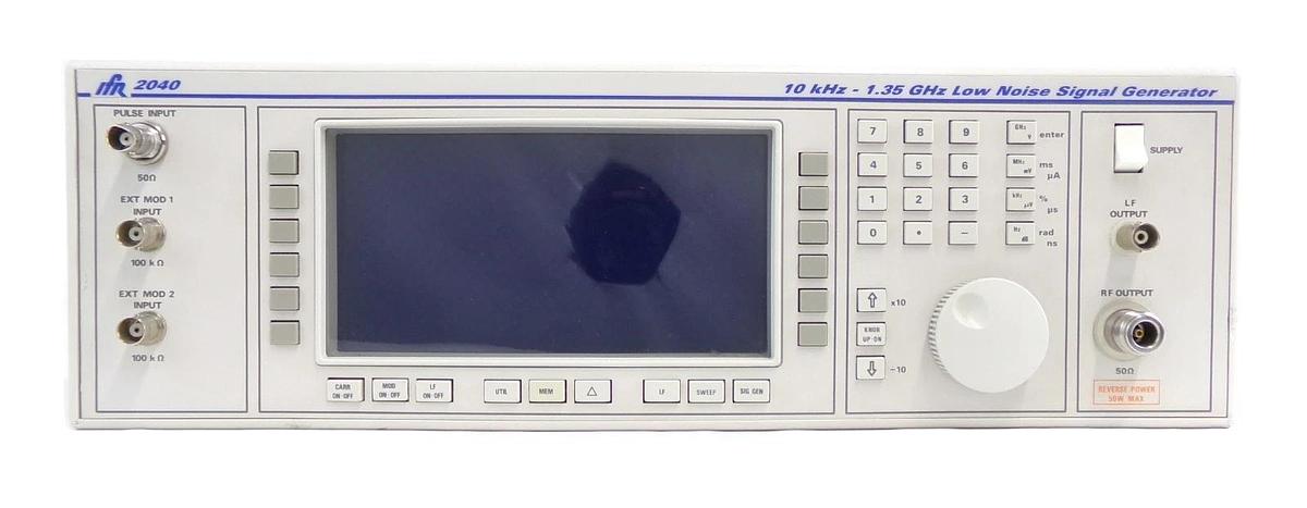 Used IFR 2040 10khz-1.35Ghz Low Noise Signal Generator Ver. 9.15 Error 26 Untested