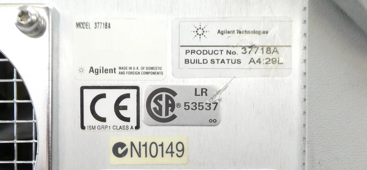 Used Agilent 37718A OmniBER 718 Communications Performance Analyzer HP Working Spare