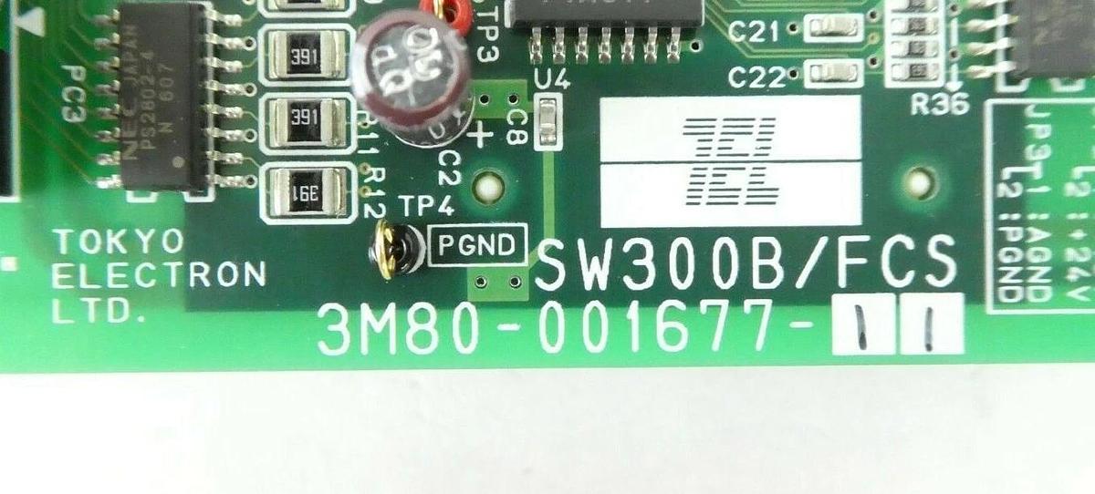 Used TEL Tokyo Electron 3M80-001641-11 Gas PCB SW300B AIO2 FCS GIL22 Trias Working