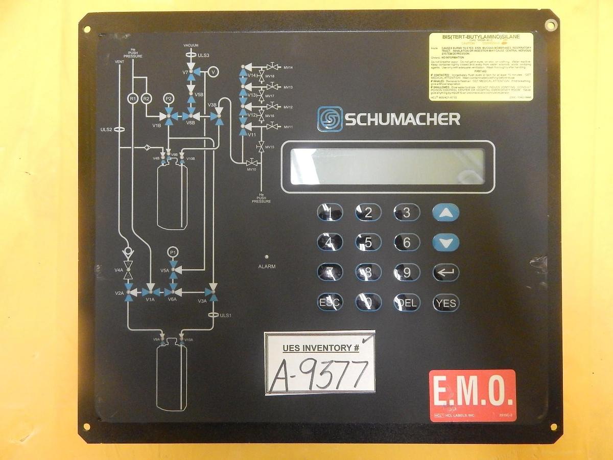 Used Schumacher 1730-3013 Operator Interface Control Panel Assembly Rev. F Used