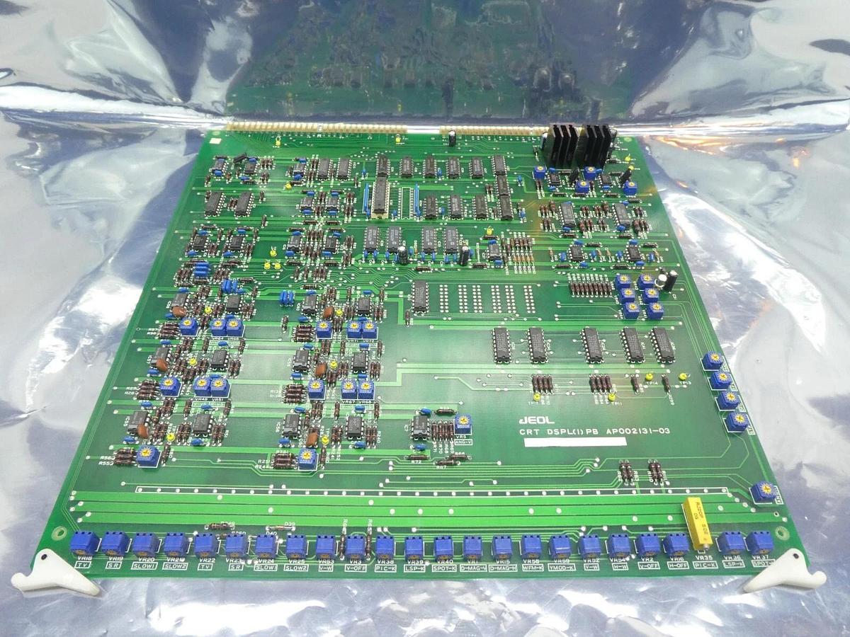 Used JEOL AP002131-03 PCB Card CRT DSPL(1) PB JSM-6300F SEM Working Surplus
