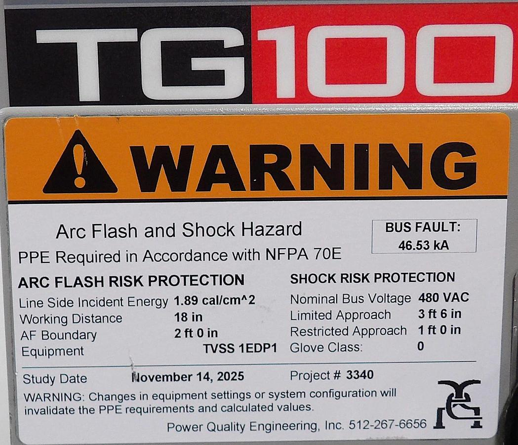 Used Current Technology 900-0174-005-32 TransGuard TG100 Surge Suppressor Working