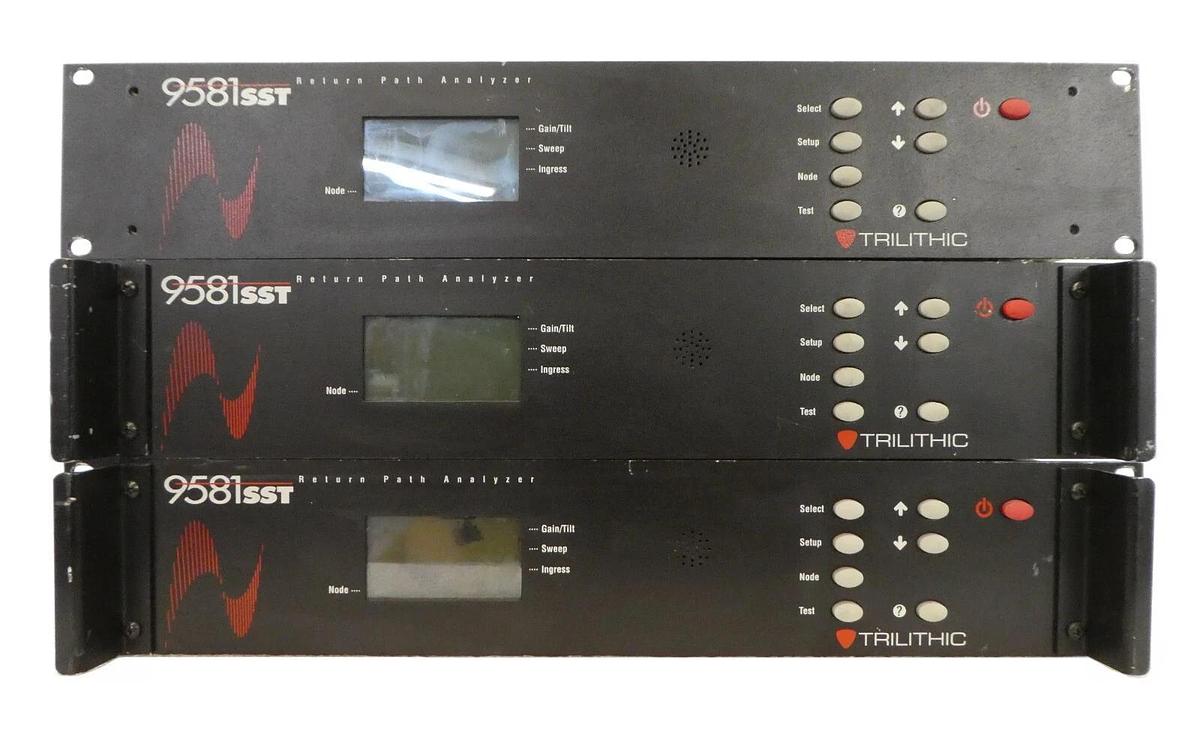 Used Trilithic 9581SST Return Path Analyzer Reseller Lot of 3 Untested Spare Surplus