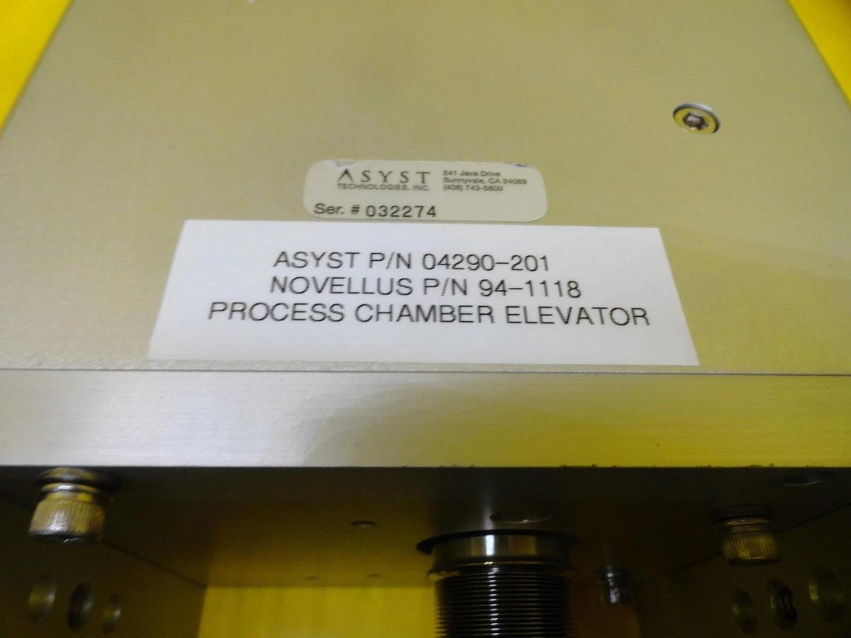 Used Hine Design 04290-201 Process Chamber Elevator GaSonics 94-1118 Asyst Working