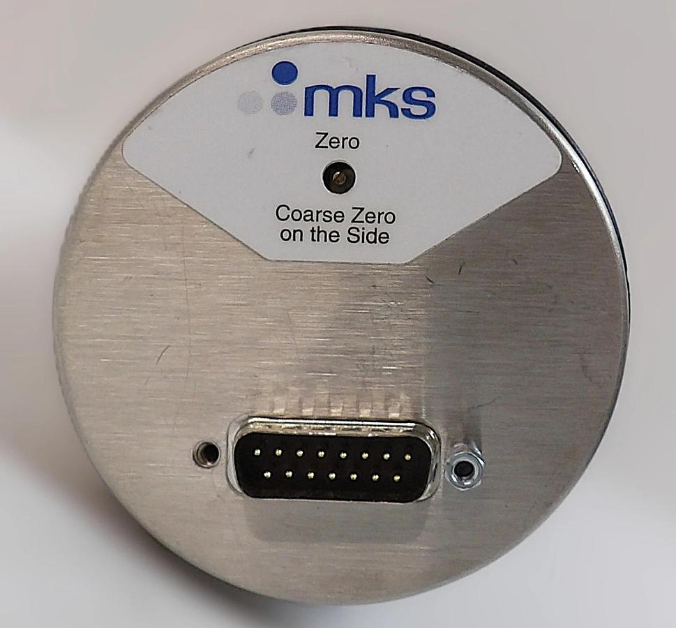 Used MKS Instruments 627FU2TCE5B Baratron Pressure Transducer Dented Spare