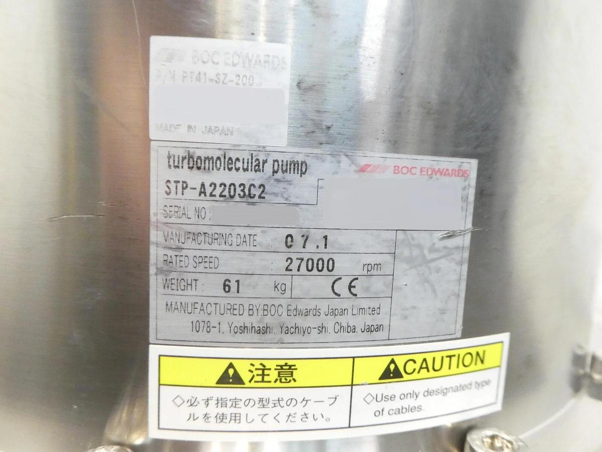 Refurbished STP-A2203C2 Edwards PT41-SZ-200 Turbomolecular Pump Turbo OEM Refurbished