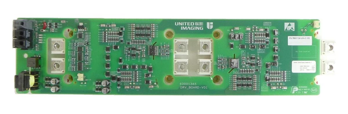 Used United Imaging 78001124 UIH-C V02 Driver PCB Assembly 2 60001345 Working Spare