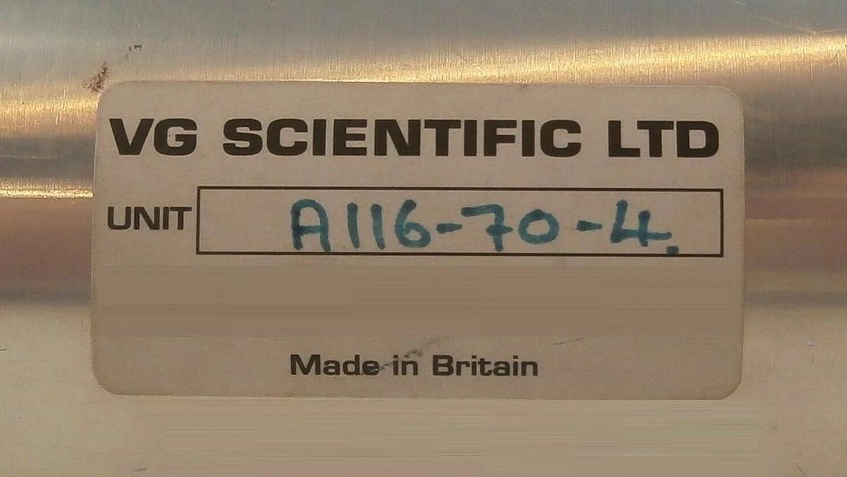Used VG Scientific A116-70-4 SEM Scanning Electron Microscope Optical Sensor Working