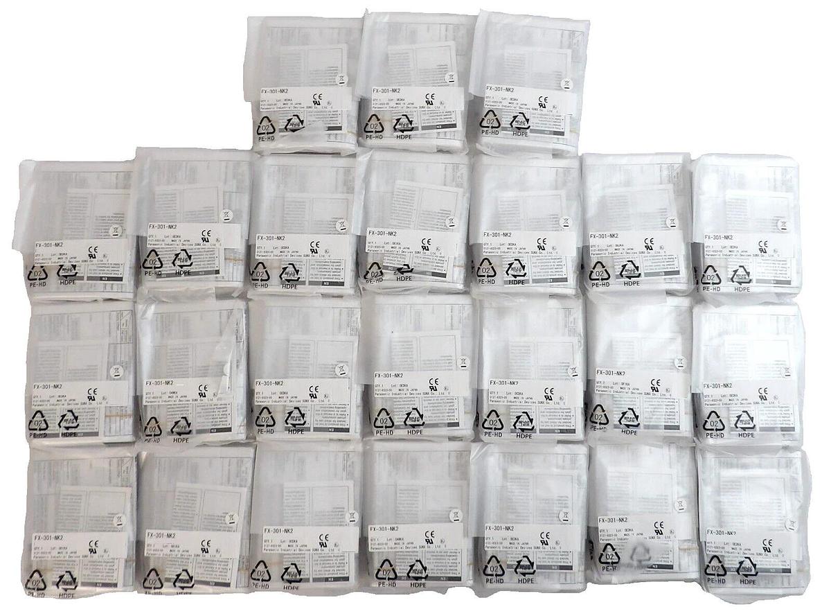 Panasonic FX-301-NK2 Digital Fiber Sensor Amplifier Reseller Lot of 24 New