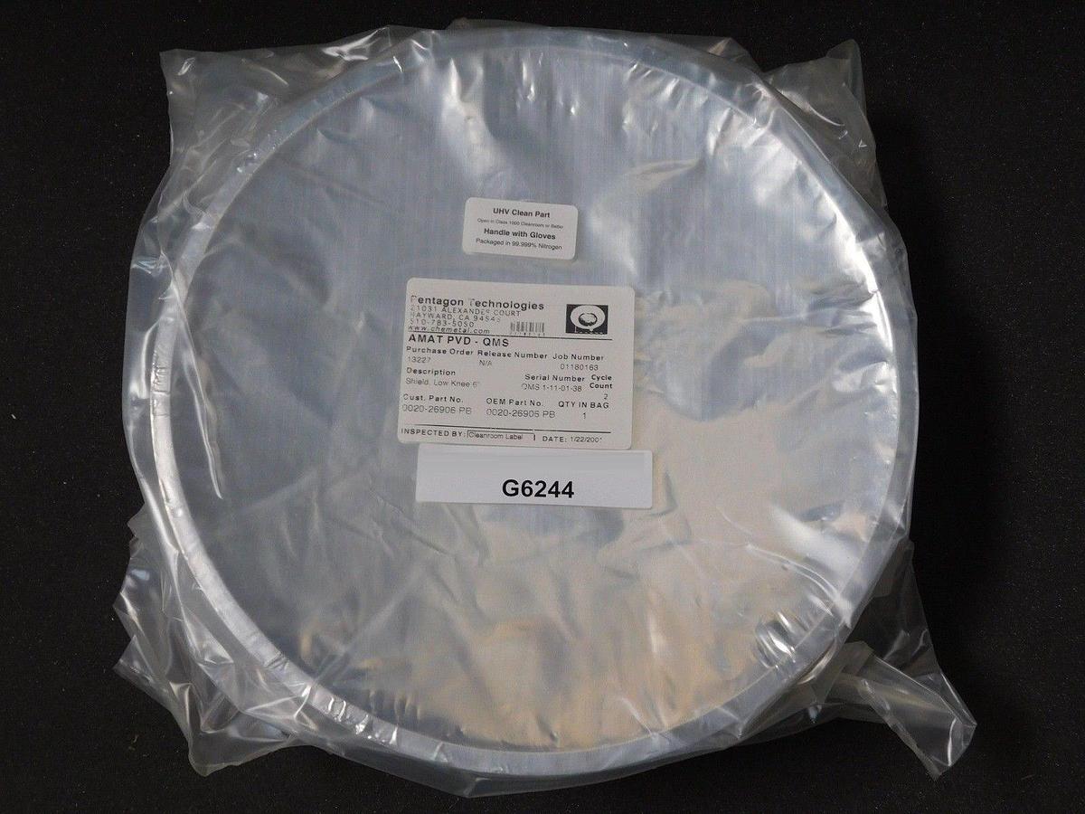 Refurbished AMAT Applied Materials 0020-26906 PB Shield Lower Knee 6" Refurbished