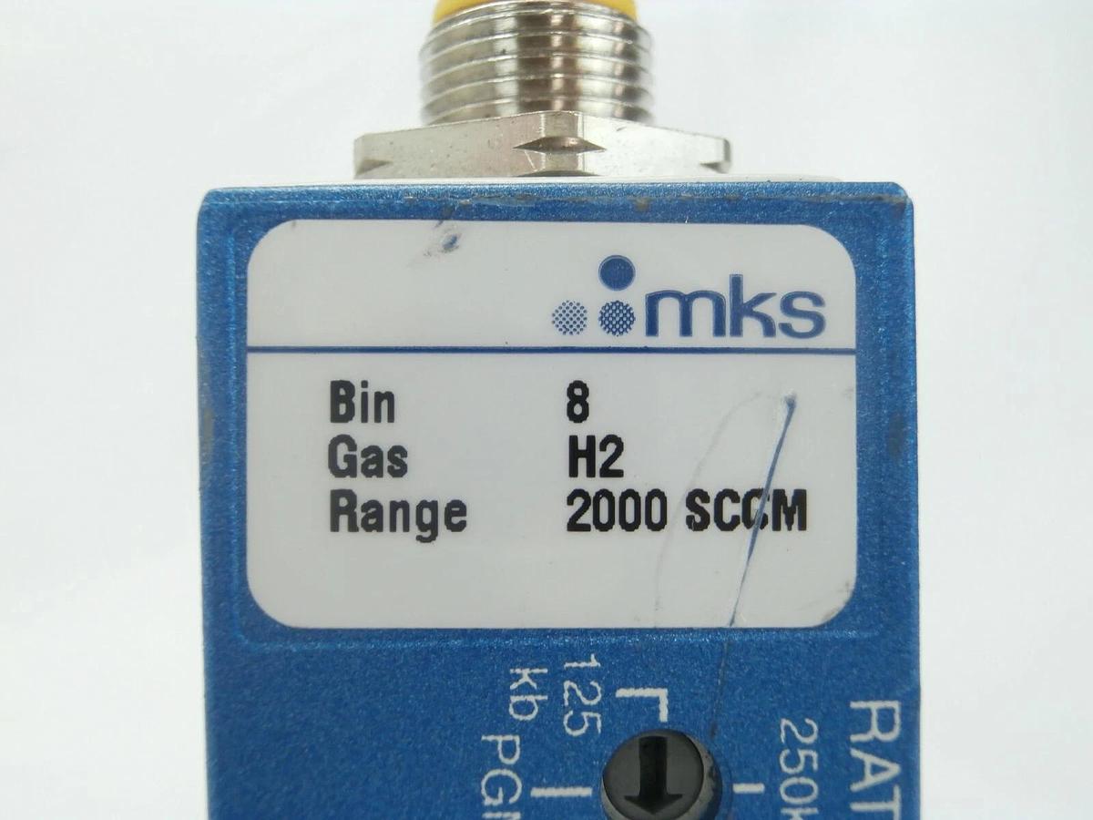 Used MKS Instruments P8A007203C6T0AA Mass Flow Controller πMFC 2000 SCCM H2 Working